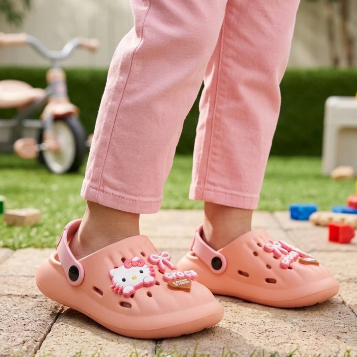 دمپایی بچگانه پاپا مدل کیتی کد 77